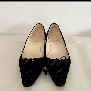 Christian Louboutin Suede Flats, 37 1/2